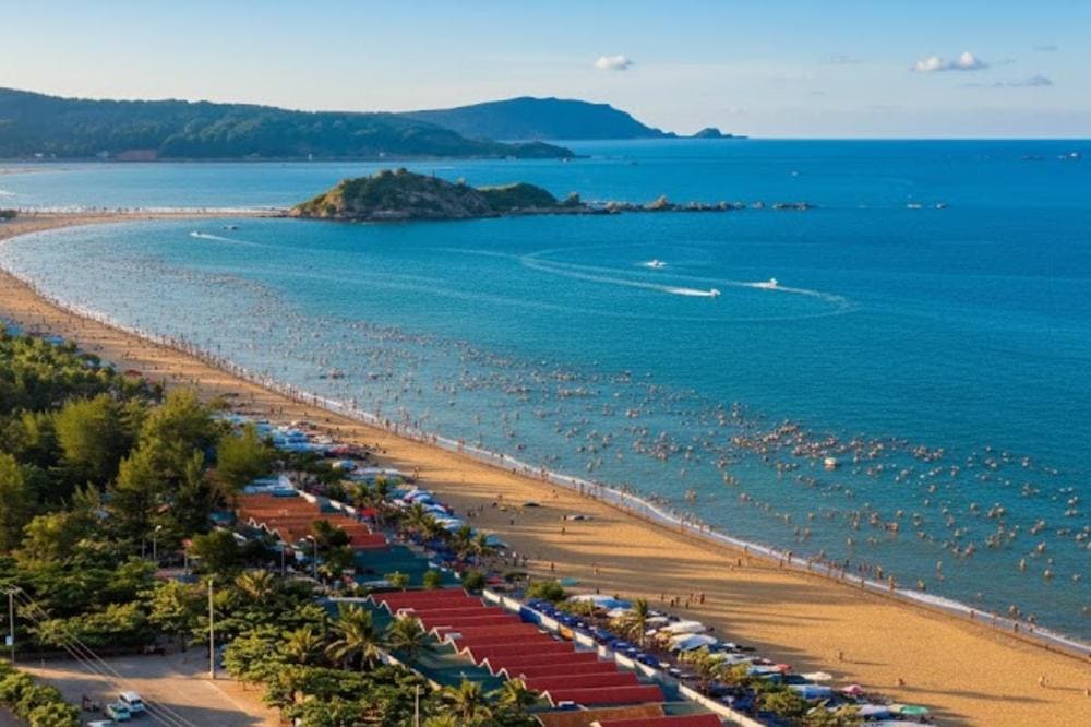 Biển Cửa L&ograve; - B&atilde;i biển đẹp với c&aacute;t trắng mịn v&agrave; hải sản tươi ngon